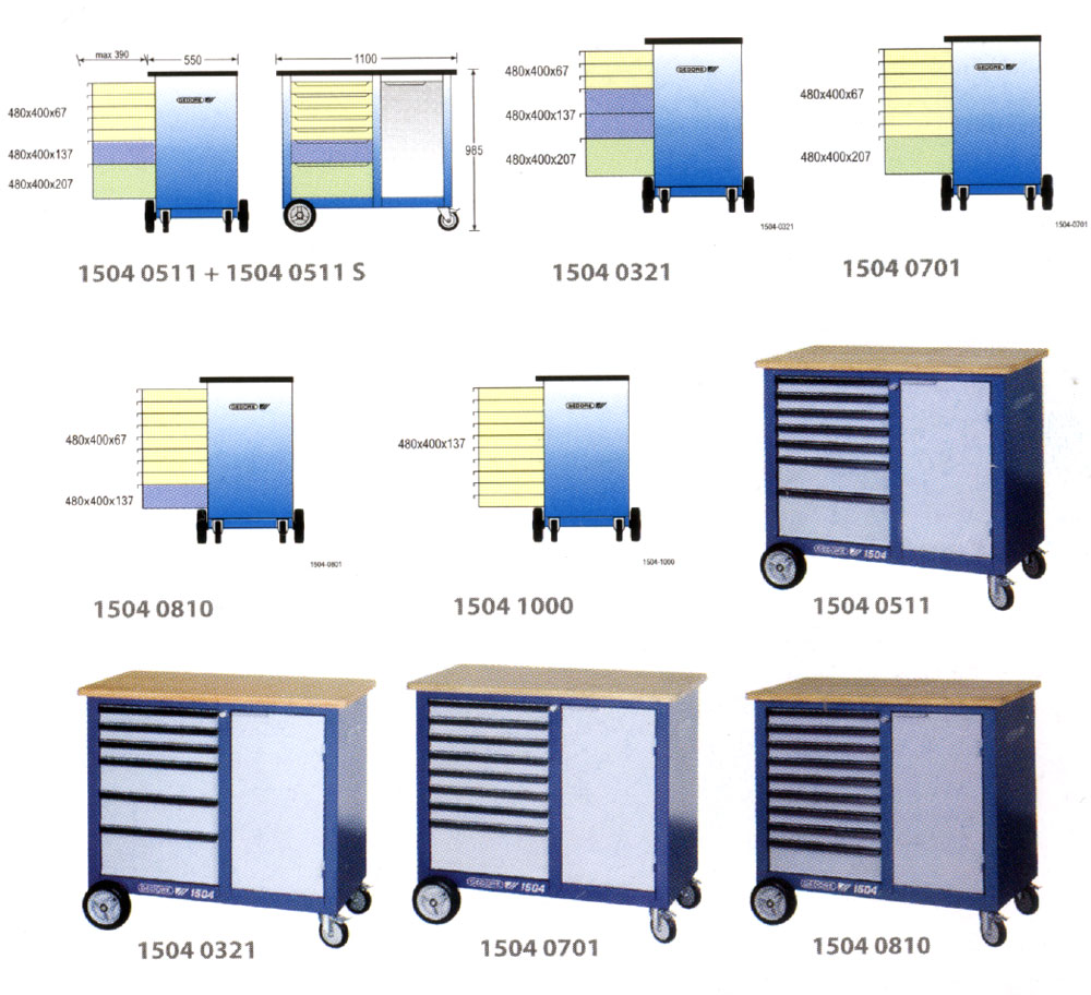 德国吉多瑞移动式工作台1502,吉多瑞移动式工作台1504
